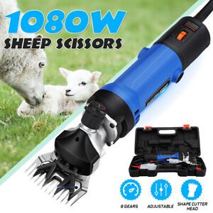 1080W Adjustable Electric Shearing Clipper Sheep Goat Grooming Shears Farm Too