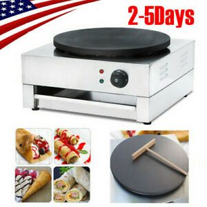 16 inch Electric Crepe Maker Non-Stick Pancake Baking Pan Griddle Machine 3KW