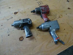 Lot of 3 Pneumatic Impact Wrench 1/2&#034; 5/8&#034; Chicago Pneumatic CP-9541 Skil 1113
