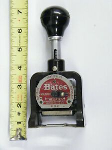 Vintage Bates Automatic Numbering Machine USA