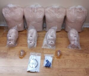 4-Pack Prestan ADULT CPR Training Manikins Feedback Monitor Med Tone Mannequins