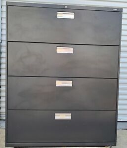 HON 694LS 600 Series 42-Inch Lateral Filing Cabinet Gray 42&#034;W x 53&#034;H x 19-1/4”D