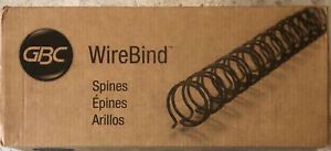 Swingline® GBC® WireBind Spines, 1/2&#034; Diameter, 100 Sheet Capacit 033816026933