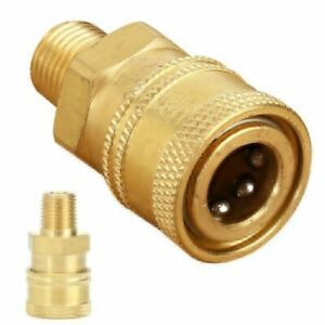 Pressure Washer Quick Release,Mini 11.6mm Female To 1/4 Bsp Male Brass Coupling