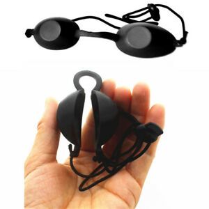 5Pc Safety Eyepatch Flexible Tanning Bed Goggles Eye Protection UV Black Glasses
