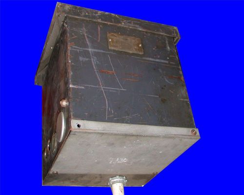 Very nice westinghouse 5 kva transformer style 1435068a 480 volts 240/120 volts for sale