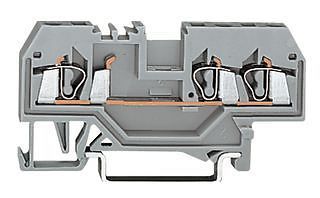 WAGO 0283-0671 TERMINAL BLOCK, DIN RAIL, 3POS, 24-6AWG (1 piece)