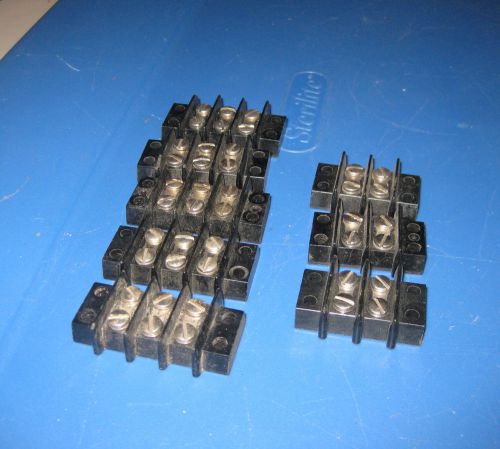 (lot of  8) jones , kulka  3 and 2 position 602  terminal barrier strip for sale
