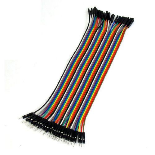 Hot Sale! 40 Pcs Colorful 1 Pin Male to Female Jumper Cable Wires 20cm Long