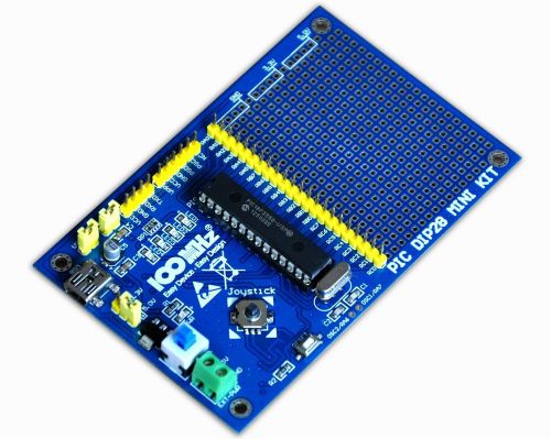 PIC Development Board for DIP28 PICs + PIC16F876A microcontrollers  Microchip