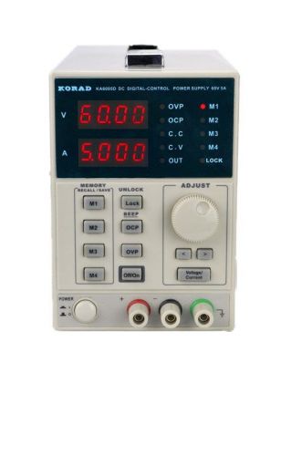 Korad-precision variable adj 60v, 5a digital dc power supply regulated lab grade for sale
