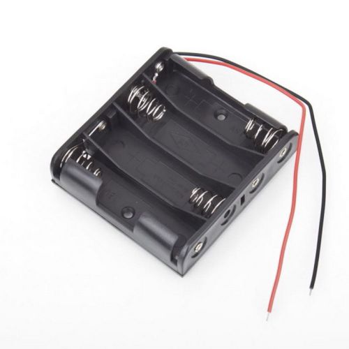 Battery Box Slot Holder Case for 4 Packs Standard AA 2A Batteries Stack 6V FE