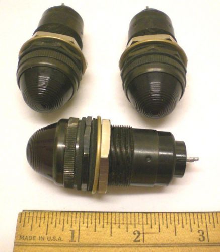 3 Dialight Oil Tight Pilot Lamp Assembly, 103 Series, Made for Military, USA