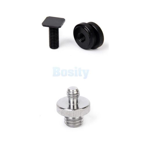 3/8&#034; Mount Screw Adapter for Tripod Screw to Flash Hotshoe +1/4&#034; to 3/8&#034; Adapter