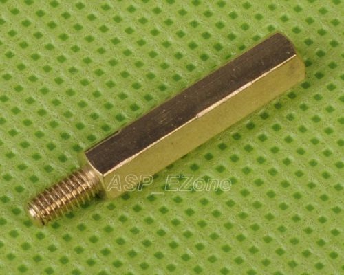 25pcs m3 male 6mm x m3 female 20mm brass standoff spacer m3 20+6 for sale