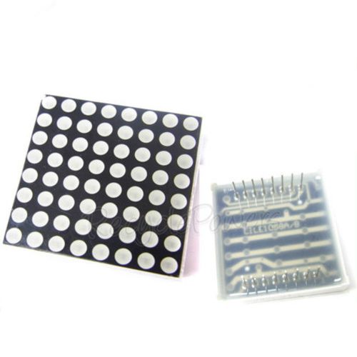 10 led dot matrix display 3mm 8x8 red common anode 16pin 64 led displays module for sale