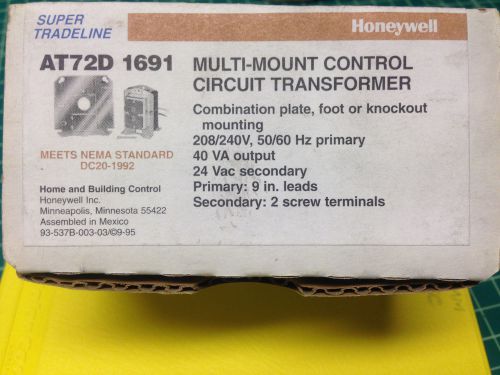 Honeywell Multi-Mount Control Circuit Transformer AT72D1691  NOS * NIB