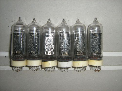 IN-14 RUSSIAN NIXIE TUBES. USSR (type 3). TESTED. QTY=6