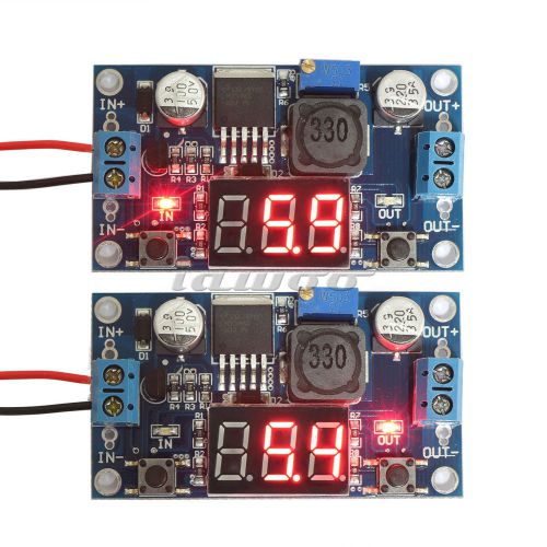 Dc buck step down converter output 1.25-37vdc  voltage regulator led voltmeter for sale