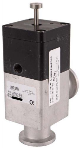 Varian nw-25-a/o kf25 air-operated right-angle aluminum block valve l6282-332 for sale