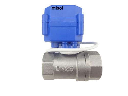 10X2 way 12VDC CR01 motorized ball valve G1&#034; DN25 (reduce port), stainless steel