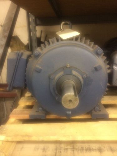 New Leeson Motor, 15HP, 3600RPM, 254T Frame, TEFC, cast iron, 575 Volts
