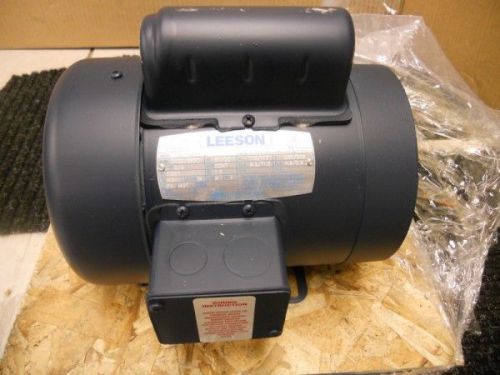 New-115838.00 Leeson 3/4HP Electric Motor 3450/2850 RPM D56Y Frame, Single Phase