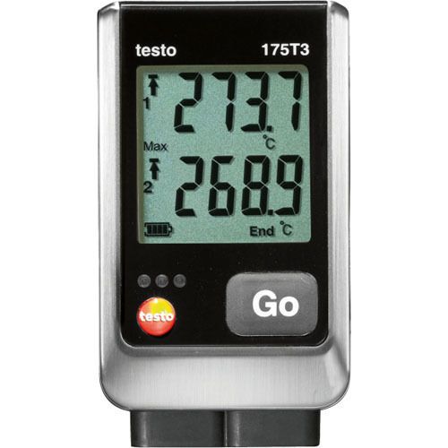 Testo 175 t3 2-ch. temperature data logger w/ ext thermocouple type t and k for sale