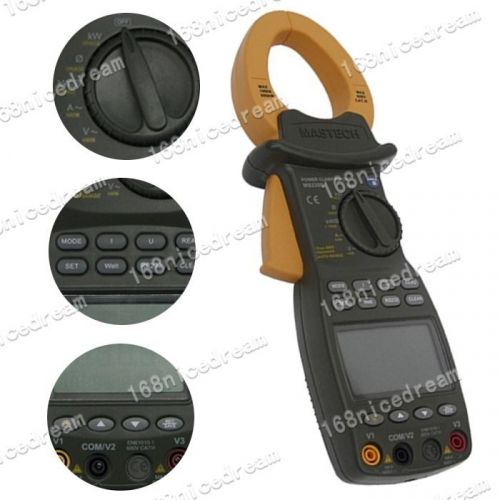 Mastech ms2205 3 phase harmonic power clamp freq rs232 factor meter/tester n0129 for sale