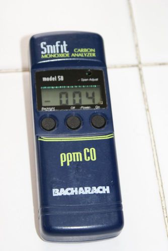 Bacharach snif-it model 50 carbon monoxide analyzer for sale