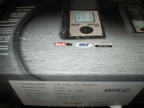 INDUSTRIAL SCIENTIFIC IBRID MX6 GAS DETECTOR MONITOR FRENCH NEW