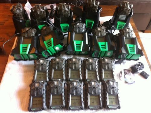 Lot of (20) msa altair 4x multi gas detector monitor + charger for sale