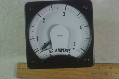 AC AMPERES TYPE KR-241 Panel Meter From Coal Plant