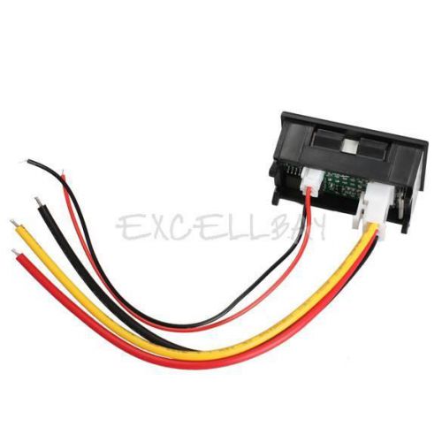 Dc 0-100v voltmeter ammeter 10a red led panel amp digital volt gauge yb27va e0xc for sale