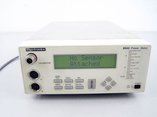 Giga-tronics 8542 dual input 40 ghz universal rf power meter gigatronics for sale