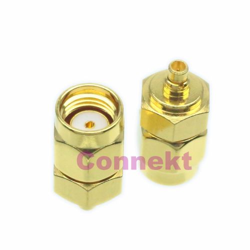 Rp-sma male jack to mmcx male plug rf coaxial adapter connector for sale