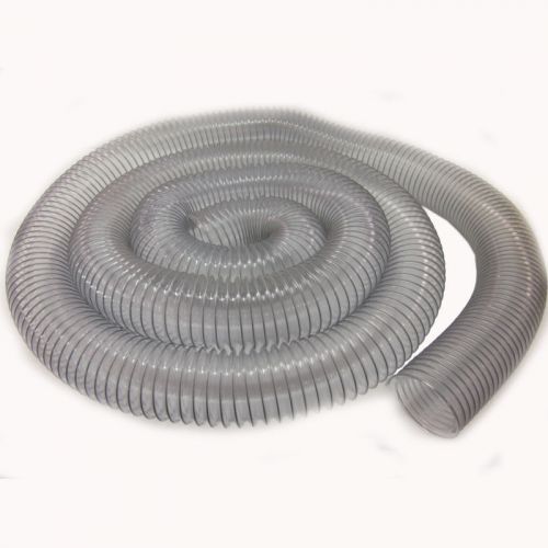 21&#039; Flex Poly Wire 4.5&#034; Diameter Plastic Exhaust Vacuum Hose Cleaning Carpet