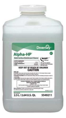 DIVERSEY Alpha-HP Disinfectant Cleaner,2.5 L,PK2