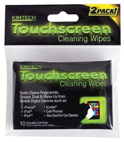20 kimberly-clark kimtech touchscreen cleaning wipes, 2 pack of 10-count wipes for sale