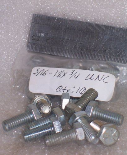 10pcs grade 5  5/16-18x3/4&#034; unc hex head cap bolt / screws 5/16-18 x 3/4&#034; zinc for sale
