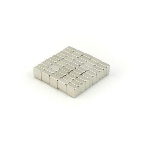 50pcs 5/32&#034; x 5/32&#034; x 5/64&#034; Blocks 4x4x2mm Neodymium Magnets Rare Earth N35