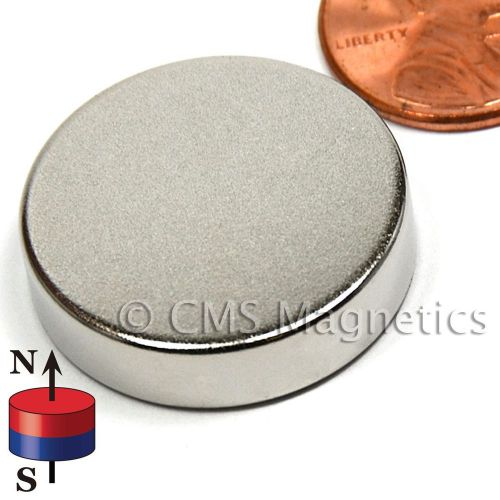 N52 neodymium magnets dia1&#034; x 1/4&#034; disk ndfeb rare earth magnets 20-count for sale