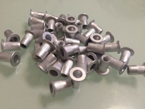 100 pcs of  M4/M5/M6/M8 Aluminum Threaded Rivet Nut Inserts Rivnut Nutsert