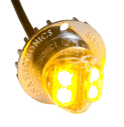 Nova hide-a-way led strobe deuce dw600 2 head amber for sale