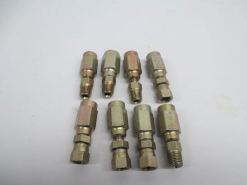 LOT 8 NEW PARKER HOSE TUBE CONNECTOR ADAPTER FITTING 5/16 TO 1/4 NPT D234145