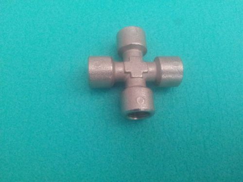 Brass Adaptor fitting connection 1/8 BSP female (4 inputs), nickel plated
