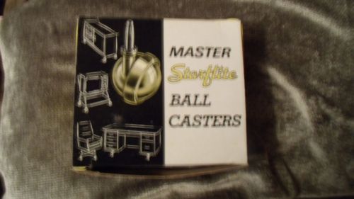 Master Starflite Ball Casters Model 0-30BS Chrome set of 3