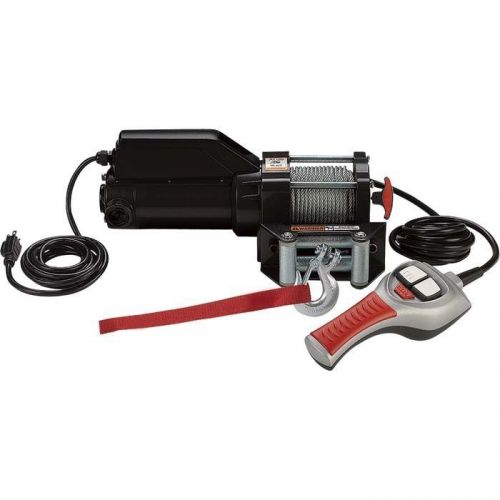 Electric ac winch &amp; remote control - 1500 lbs - 120 volts - 261:1 - freespoiling for sale