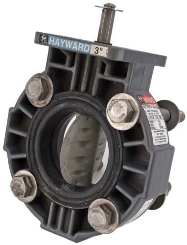 Hayward 3&#034; butterfly valve stem 316 ss 150psi pvc ppl disc epdm liner no lever for sale