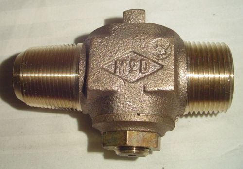 NEW (McD)  McDonald Bronze Gas Valve 3/4&#034;